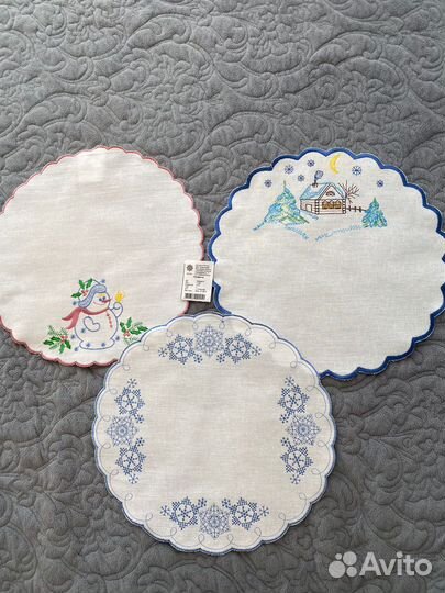 Салфетки с вышивкой