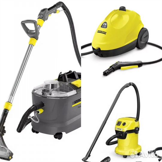 Моющий, строительный пылесос, пароочиститель