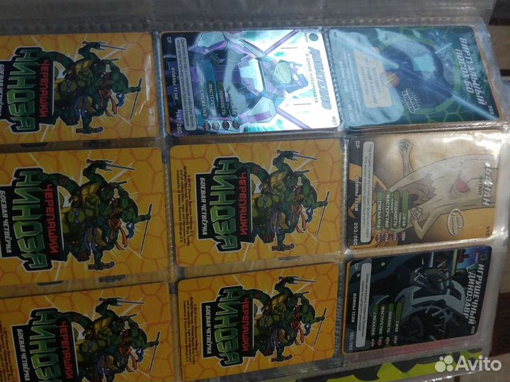 Ср и ур карточки Черепашки ниндзя всех 3-х серий