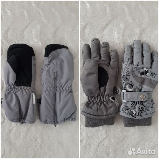 Зимние варежки краги Crockid