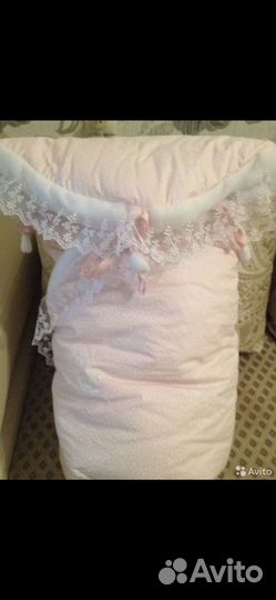 Конверт, одеяло на выписку для девочки