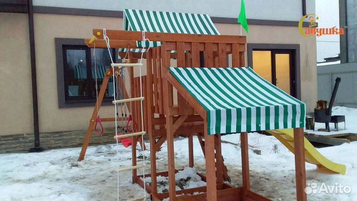 Игровая площадка Савушка TooSun 3 Plus с песочнице