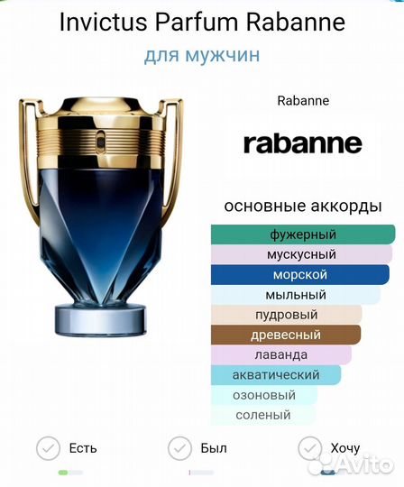 Invictus Parfum Rabanne 100 мл