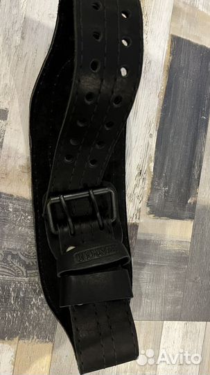 Кожанный Пояс ремень для фитнеса