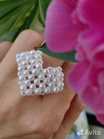 Кольцо ручной работы, дочь делает