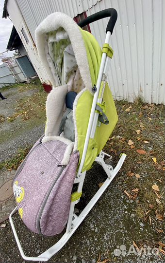 Детские санки с колесами