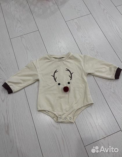 Новогодний боди 80