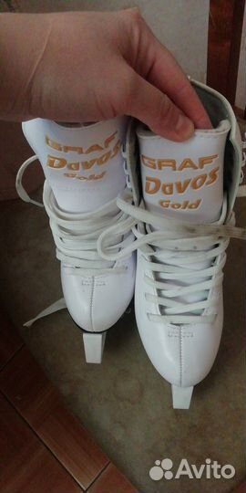 Фигурные коньки graf davos gold 33 размер