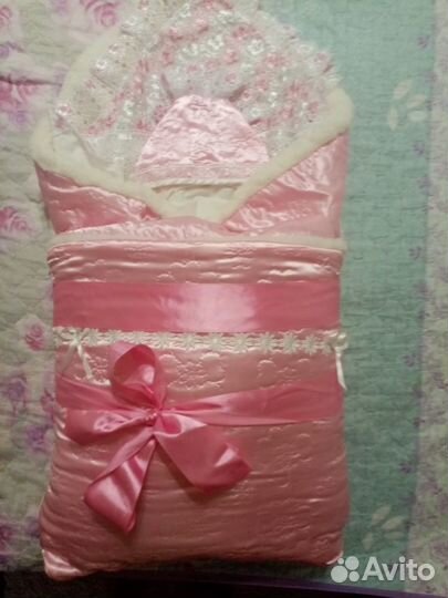 Конверт на выписку зимний для девочки