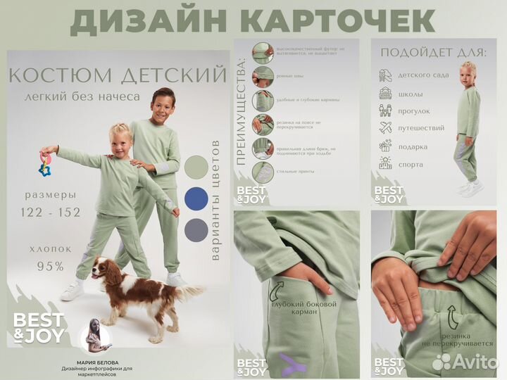 Инфографика для маркетплейсов Wildberries/ozon