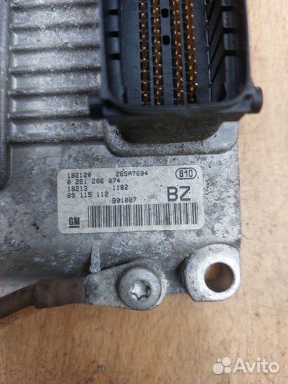 Блок управления двигателем Opel Corsa C Z12XE 2001