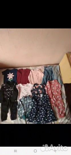 Вещи пакетом для девочки 98 104