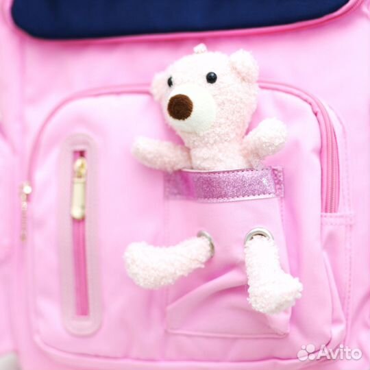 Рюкзак детский для девочки с игрушкой