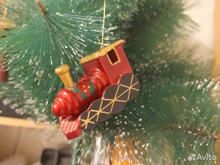 Игрушки (машин/паровозик) елоч дерев Достав Лен.р