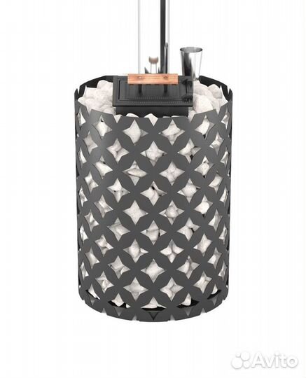 Чугунная печь для бани этна 18 дт-4 Закр. каменка