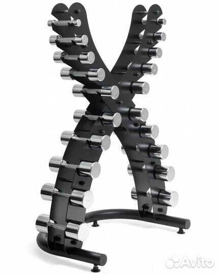 Стойка для гантелей Х-образная на 10 пар VictoryFi