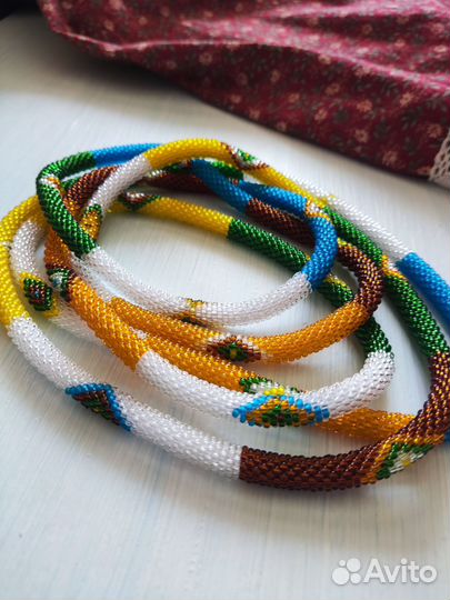 Жгут из бисера традиционное украшение
