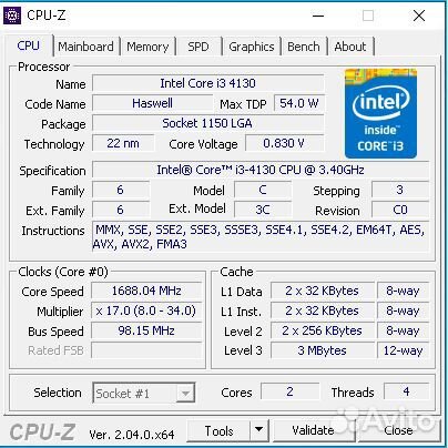 Intel Core i3-4130