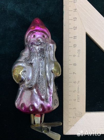 Елочные игрушки ссср. Дед мороз и снегурочка