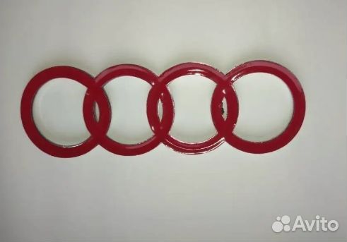 Эмблема значок audi 202х71мм