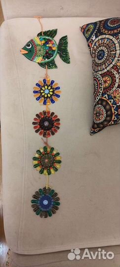 Декор подвесной на стену из стекла