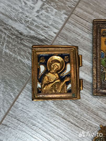 Икона Складень старинные