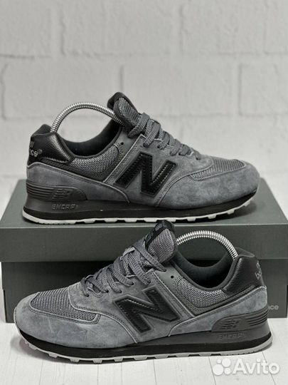 Кроссовки мужские new balance 574 сером цвете