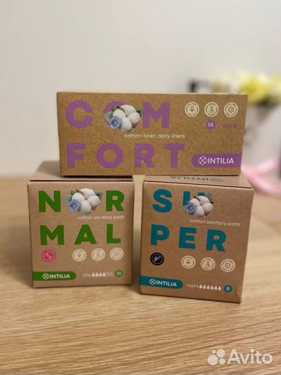 Прокладки женские дневные хлопок 100