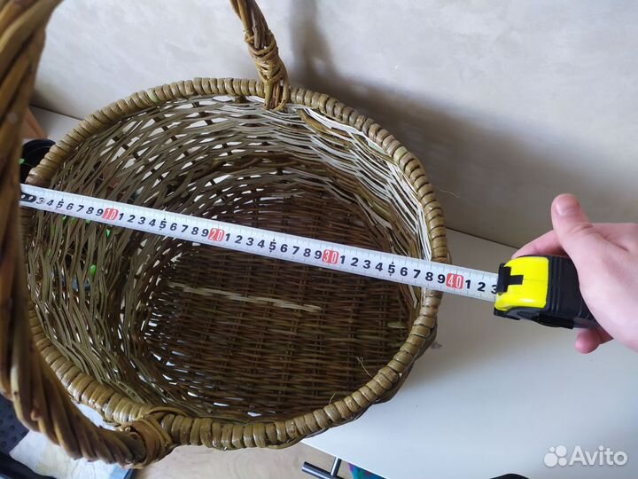 Корзина плетеная с ручкой