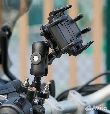Держатель телефона на руль мотоцикла с амортизатор