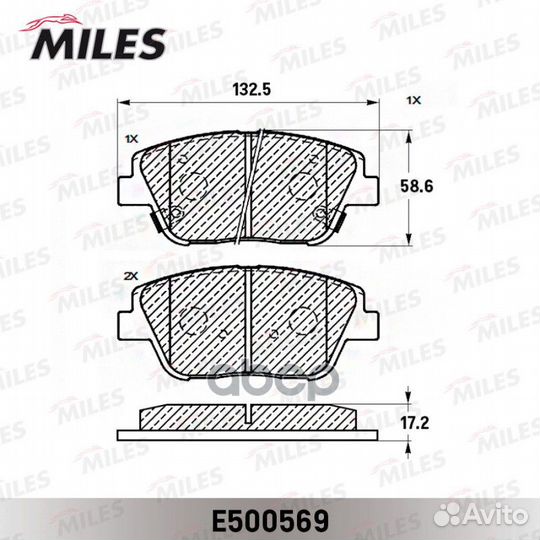 Колодки тормозные KIA optima 11- пер. Ceramic