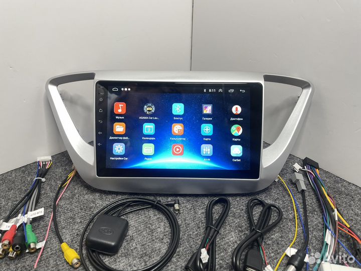 Магнитола Hyundai Solaris 2 Android