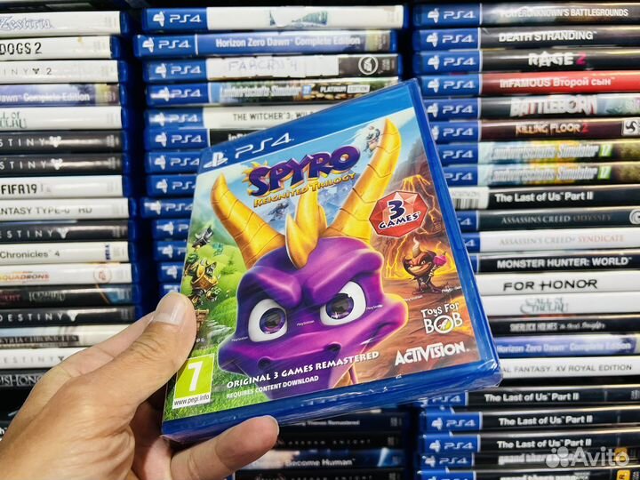 Spyro reignited trilogy ps4 диск новый