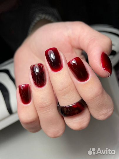 Маникюр наращивание покрытие гель-лак