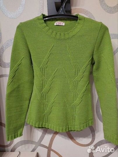 Свитер женский теплый, шерсть, 42