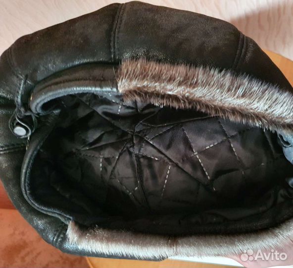 Берет женский натур.кожа