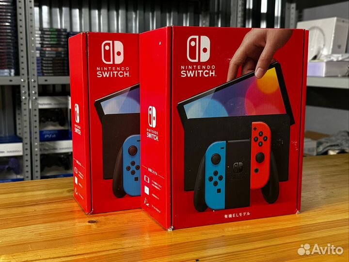 Консоль Nintendo Switch oled Neon (Новая)