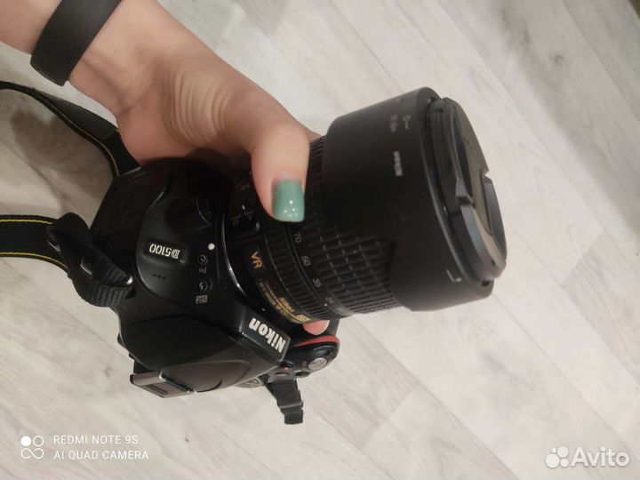 Фотоаппарат nikon d5100 + 2 объектива + вспышка