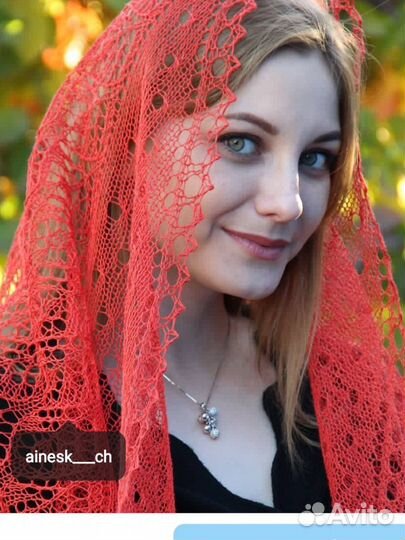 Шаль летняя, лён