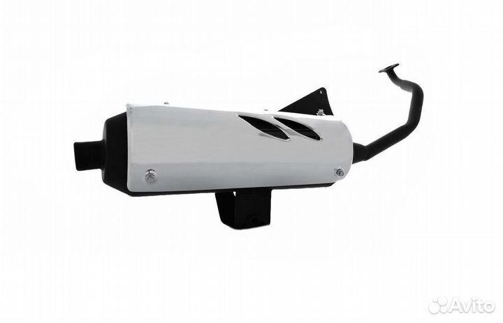 Глушитель 4т 152QMI, 157QMJ 125/150сс цельный баз