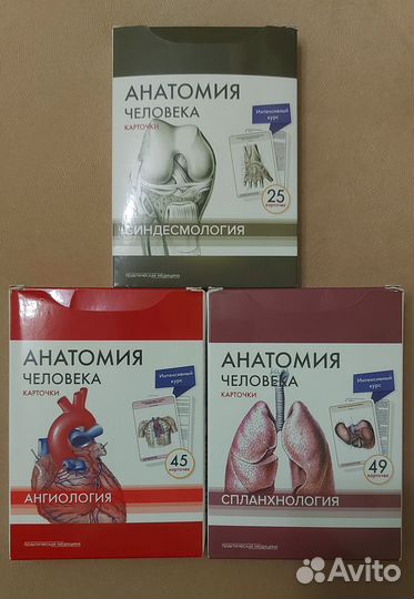Карточки. Анатомия человека.Автор: М.Р. Сапин
