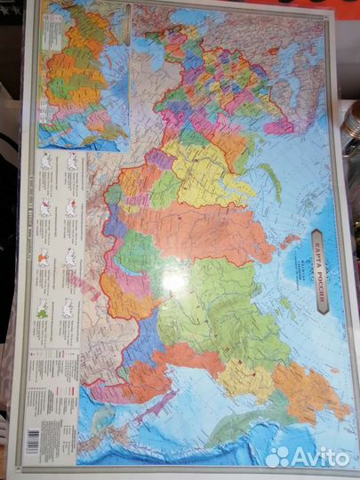 Карта мира на стену