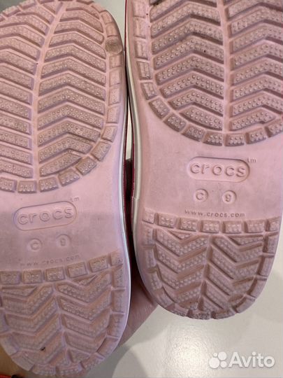 Crocs на девочку с 9 сабо и c10 сандали