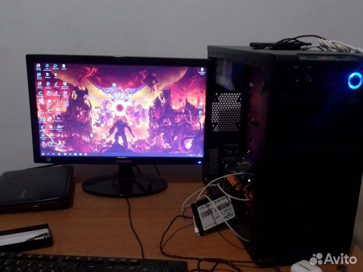 Игровой пк с монитором