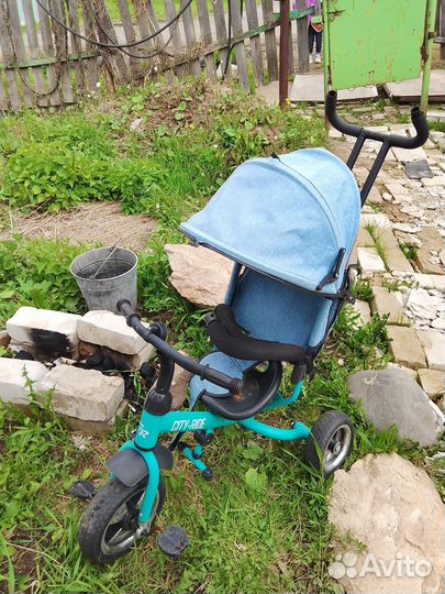 Детский велосипед с ручкой бу