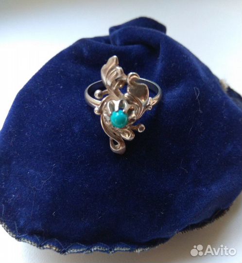 Серебряное кольцо с бирюзой