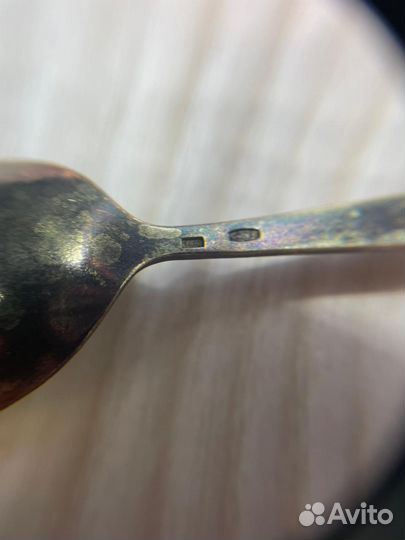 Серебряный набор чайных ложек 825 проба