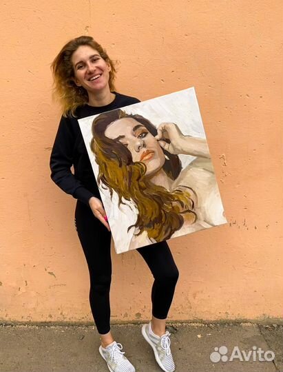 Портрет маслом на холсте по фото