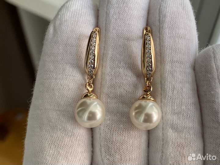 Серьги с жемчугом