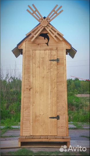 Уличный туалет с установкой SKU004